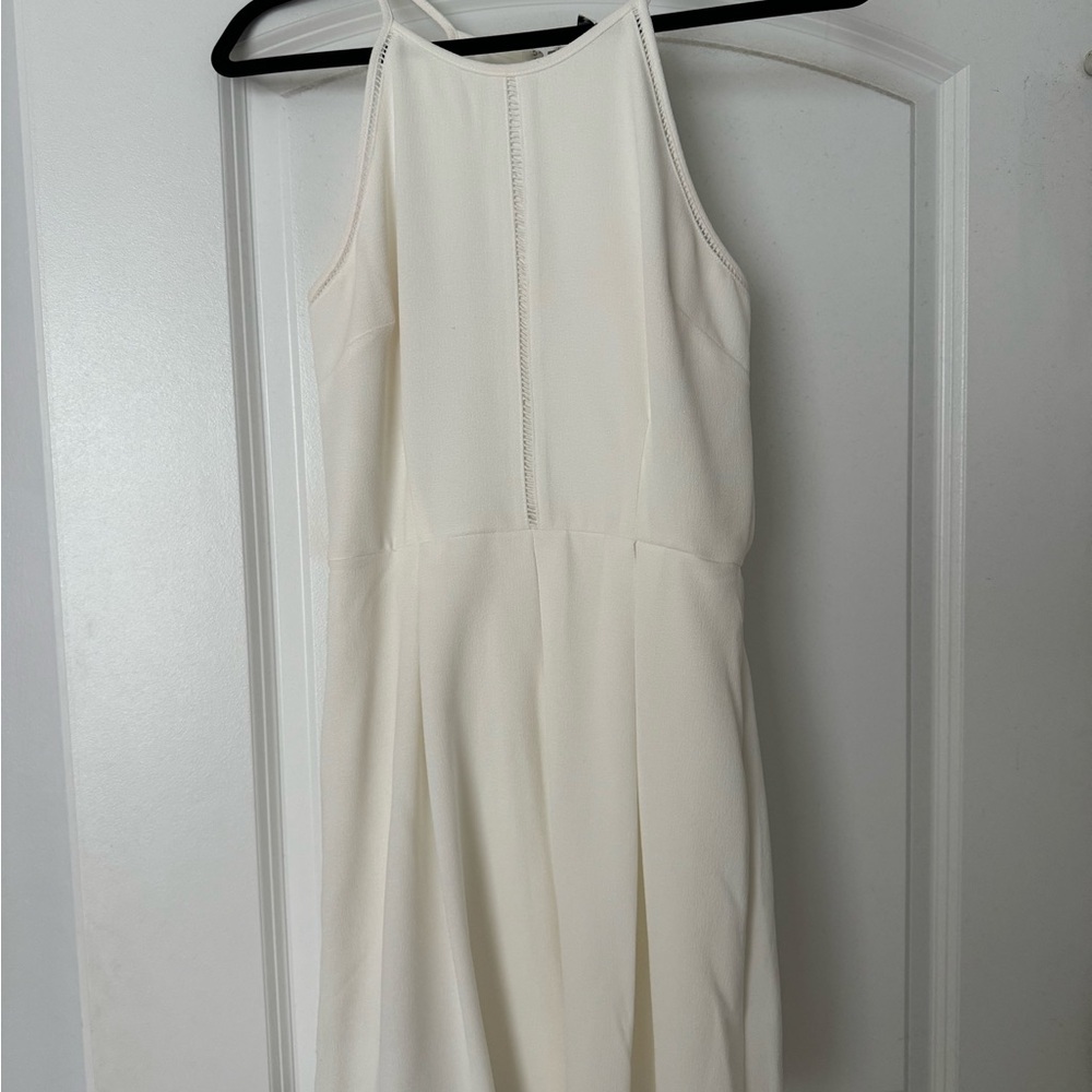 White Halter Dress